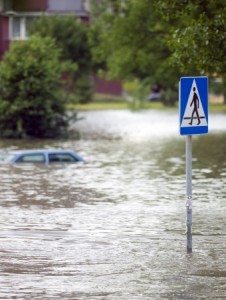 7081122 - flooded street in the city